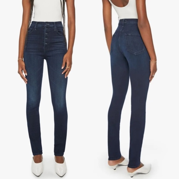 NWT Mother The Pixie Rail Skimp Straight Jeans Karaoke in Kyoto - Picture 1 of 13